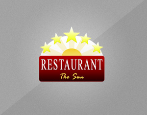 logo dizajn restaurant the sun